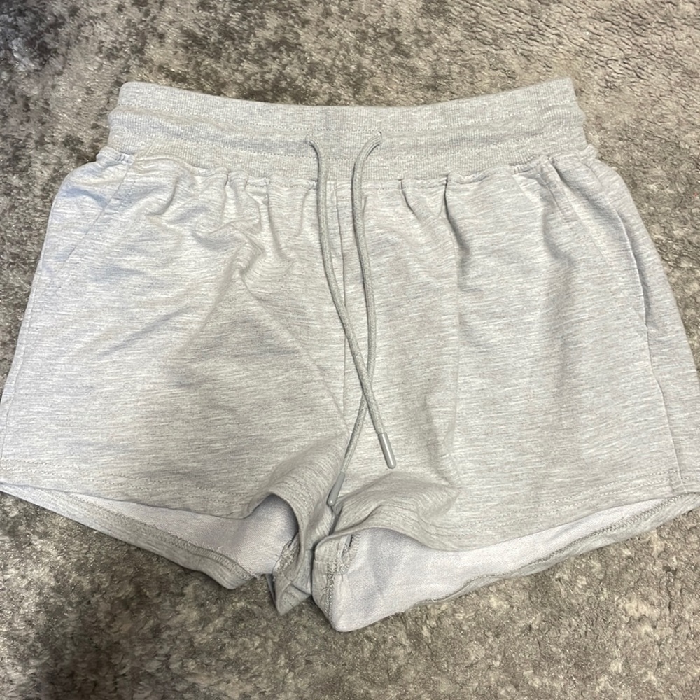 Gray sweat shorts
